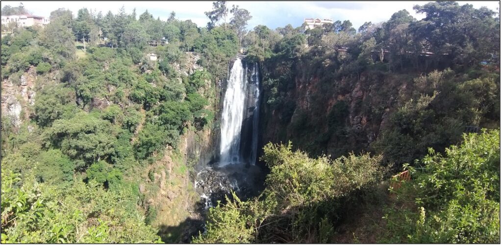 Waterfall in northern Kenya near to our accommodation.